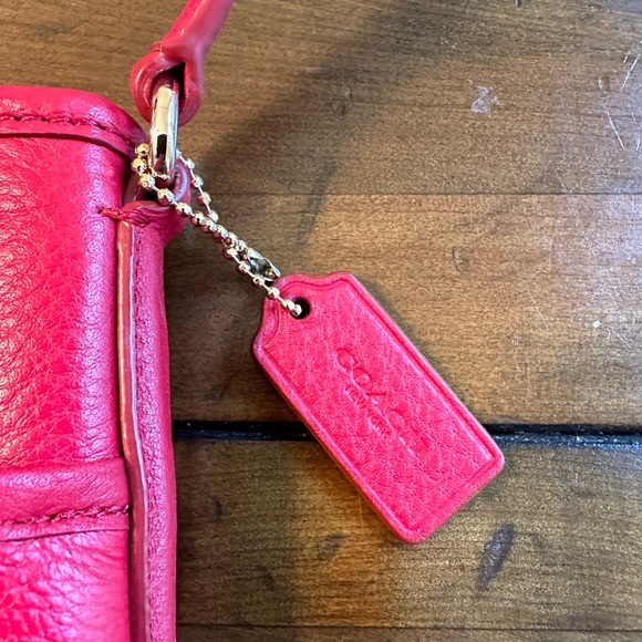 COACH Cherry (and Cheery!) Red Leather Purse - Picture 4 of 12